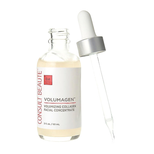 Consult Beaute Volumagen - Collagen Facial Serum Concentrate for Nourishing & Plumping Skin - Hydrates and Temporarily Fills for Smoother, Bouncy Skin - Hyaluronic Acid & Vitamin C - 2 Fl. Oz.