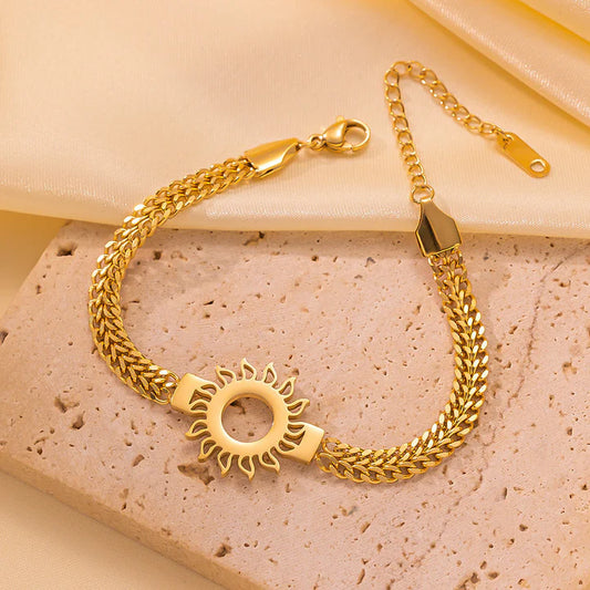 5 Pcs Women Fashion Gold Color Heart Crystal Key Anklets For Women Trendy Snake Chain Anklets For Women Foot Jewelry Gifts